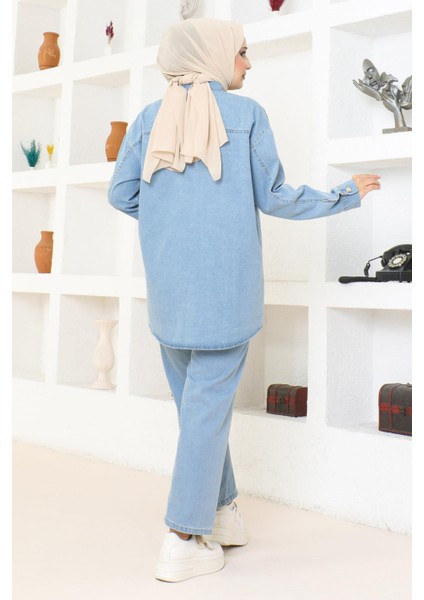 Missvalle Cepli Taş Detaylı Kot Takım Açık Mavi 19207 fırsatları