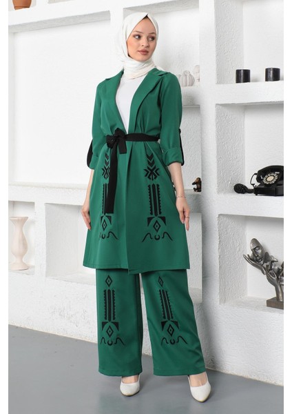 Missvalle Nakış Detaylı Takım Zümrüt 19002 modelleri