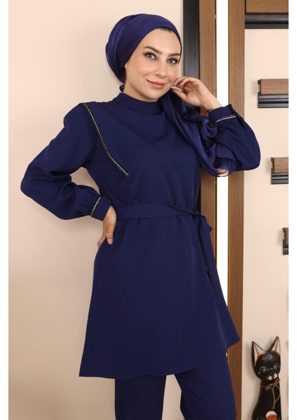 Missvalle Şerit Detaylı Takım Indigo 19132 fiyatları