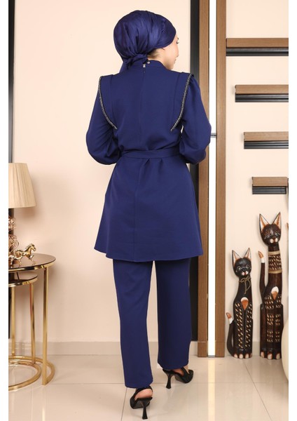 Missvalle Şerit Detaylı Takım Indigo 19132 indirimleri