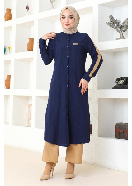 Missvalle Arma Detaylı Düğmeli Takım Indigo 19194