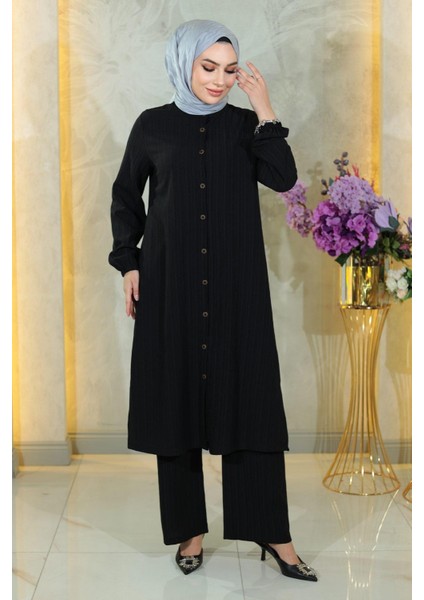Missvalle Düğmeli Ikili Takım Siyah 19179 modelleri