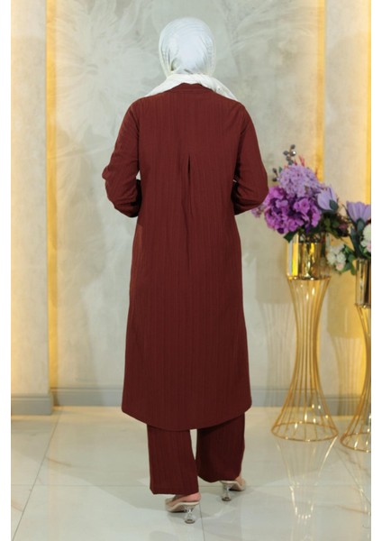 Missvalle Düğmeli Ikili Takım Kahverengi 19179 fırsatları