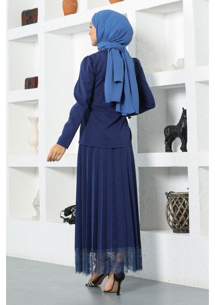 Missvalle Dantel Detaylı Etekli Takım Indigo 17100 indirimleri