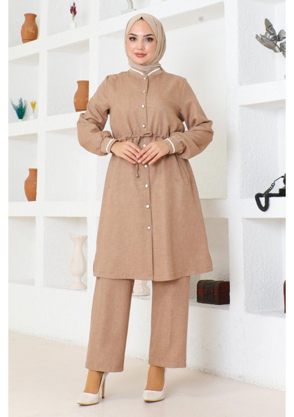 Missvalle Beli Bağcıklı Ribanalı Takım Taba 19212