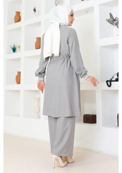 Missvalle Beli Bağcıklı Ribanalı Takım Gri 19212 fırsatları