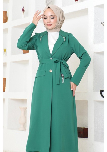 Missvalle Fermuar Detaylı Takım Zümrüt 19201 fiyatları