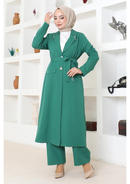 Missvalle Fermuar Detaylı Takım Zümrüt 19201 modelleri