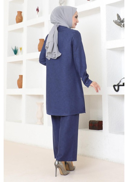 Missvalle Fırfır Detaylı Takım Indigo 19224 fırsatları