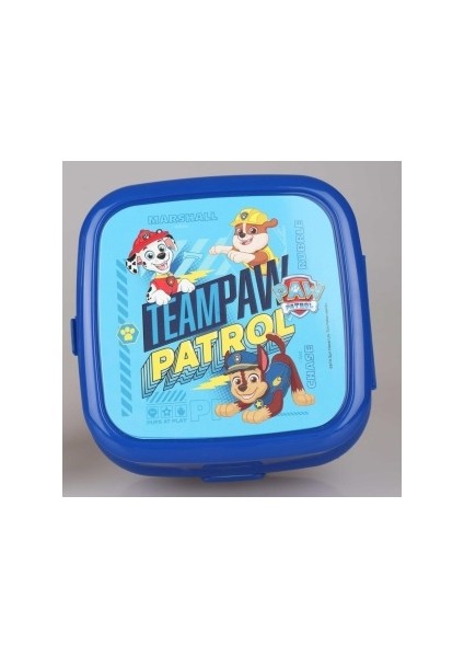 Paw Patrol Lisanslı 3 Bölmeli Çift Katlı Kaşık Çatallı Çocuk Beslenme Kabı Seti