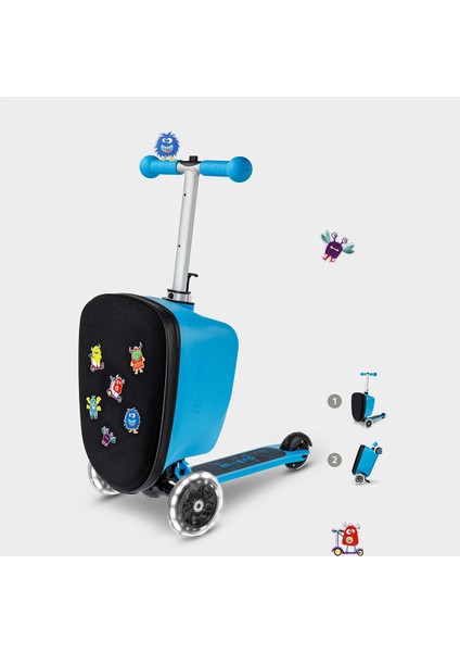 Scooter Luggage Junior Velcro Blue