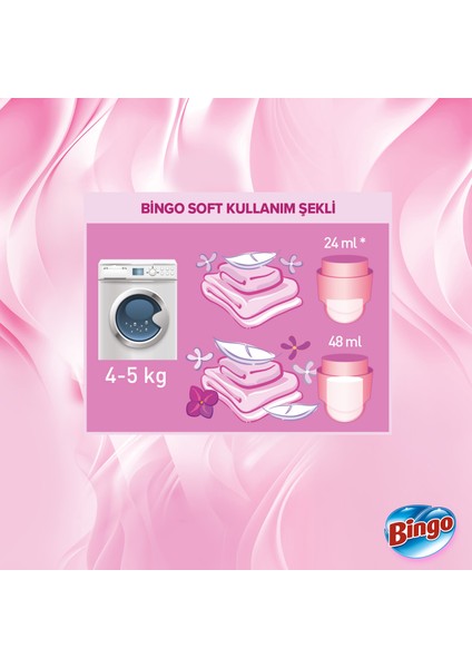 Bingo Soft Konsantre Çamaşır Yumuşatıcısı Mutlu Yuvam 1440 ml X 6 Adet