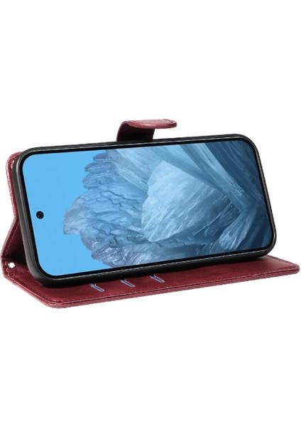 Kredi Kartı Yuvası Cüzdan Telefon Kılıfı Siyah ile Google Pixel 9 Için Filp Durumda (Yurt Dışından) indirimleri