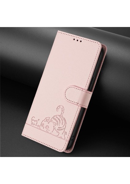 Oppo Bulmak Için X7 Kedi Rfıd Kart Yuvası Tutucu Kickstand Cüzdan Kapak Çevirin (Yurt Dışından)