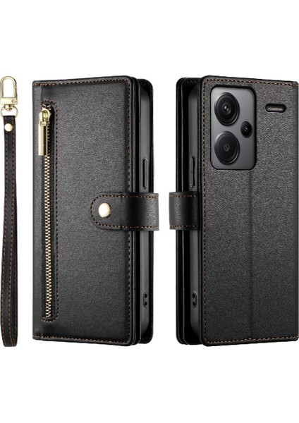 Xiaomi Redmi Not Için Flip Case 13 Pro Artı Standı Cüzdan Çok Fonksiyonlu (Yurt Dışından)