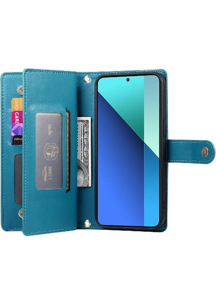 Xiaomi Redmi Not 13 Için Flip Case 4g Çok Fonksiyonlu Iş Cüzdan (Yurt Dışından)