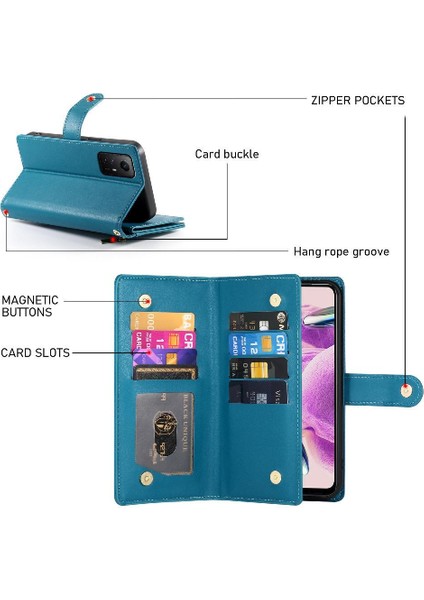 Xiaomi Redmi Not 11 Için Flip Case 4g Crossbody Kayış Iş Cüzdan (Yurt Dışından)