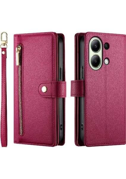 Xiaomi Redmi Not 13 Için Flip Case 4g Çok Fonksiyonlu Iş Cüzdan (Yurt Dışından)