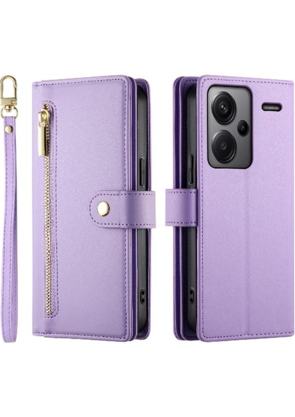 Xiaomi Redmi Not Için Flip Case 13 Pro Artı Standı Cüzdan Çok Fonksiyonlu (Yurt Dışından)
