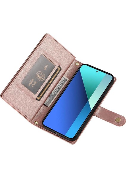 Xiaomi Redmi Not 13 Için Flip Case 4g Çok Fonksiyonlu Iş Cüzdan (Yurt Dışından)