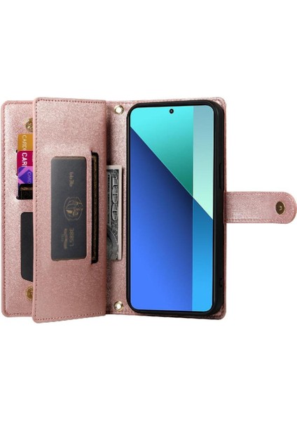 Xiaomi Redmi Not 13 Için Flip Case 4g Çok Fonksiyonlu Iş Cüzdan (Yurt Dışından)