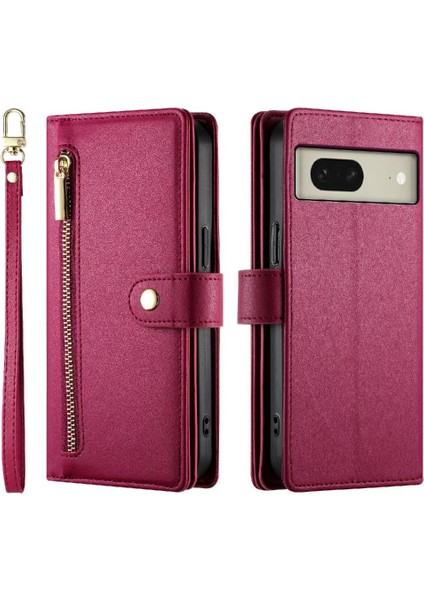 Google Piksel 8 Crossbody Kayış Standı Cüzdan Iş Için Flip Case (Yurt Dışından)