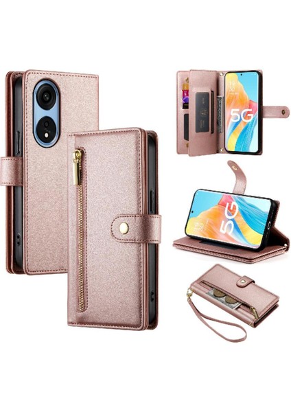 Oppo Oppo 8t 5g Için Flip Case Crossbody Kayış Cüzdan Iş Standı (Yurt Dışından)