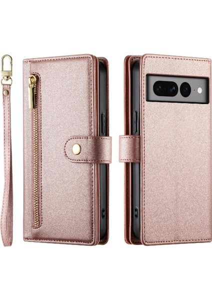 Google Piksel 7 Pro Crossbody Kayış Çok Fonksiyonlu Iş Için Flip Case (Yurt Dışından)