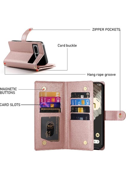 Google Piksel 7 Pro Crossbody Kayış Çok Fonksiyonlu Iş Için Flip Case (Yurt Dışından) fiyatları