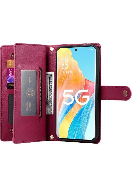 Oppo Oppo 8t 5g Için Flip Case Crossbody Kayış Cüzdan Iş Standı (Yurt Dışından) fırsatları