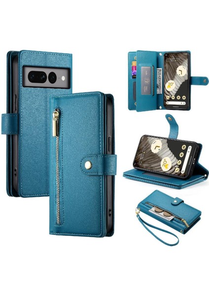 Google Piksel 7 Pro Crossbody Kayış Çok Fonksiyonlu Iş Için Flip Case (Yurt Dışından) modelleri