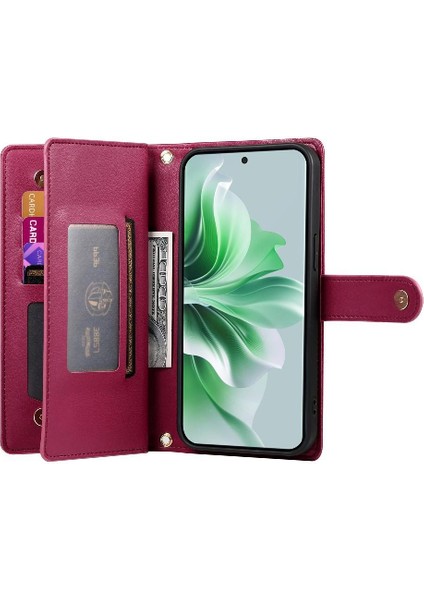 SZY Mall Oppo Oppo 11 Pro Için Flip Case Crossbody Kayış Cüzdan Standı Iş (Yurt Dışından)