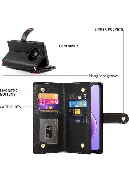 Realme 12 5g Cüzdan Standı Için Flip Case Crossbody Kayış Iş (Yurt Dışından) fiyatları