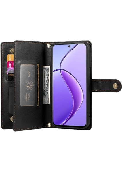 Realme 12 5g Cüzdan Standı Için Flip Case Crossbody Kayış Iş (Yurt Dışından) indirimleri
