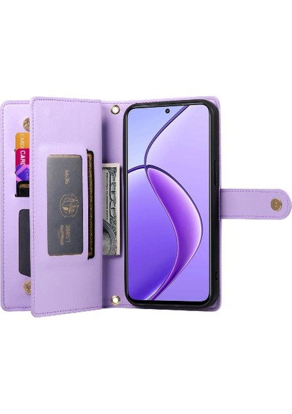 Realme 12 5g Cüzdan Standı Için Flip Case Crossbody Kayış Iş (Yurt Dışından) fiyatları