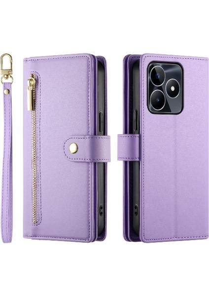 Realme C53 Çok Fonksiyonlu Crossbody Kayış Standı Cüzdan Için Flip Case (Yurt Dışından) fırsatları