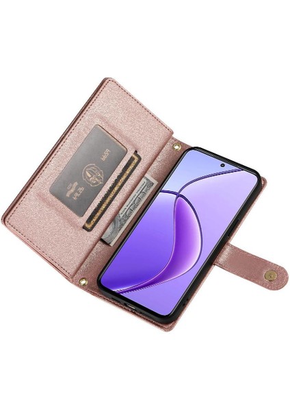 Realme 12 5g Cüzdan Standı Için Flip Case Crossbody Kayış Iş (Yurt Dışından) modelleri