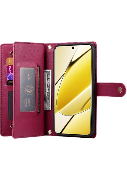 Realme 11 5g Cüzdan Çok Fonksiyonlu Standı Iş Kayışı Için Flip Case (Yurt Dışından) fırsatları