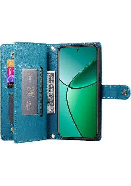 Realme 12 Artı Crossbody Kayış Standı Çok Fonksiyonlu Cüzdan Için Flip Case (Yurt Dışından) modelleri