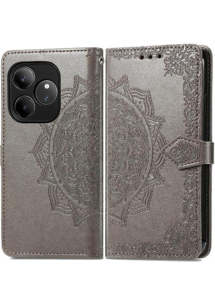 Realme Gt 6 Flip Kapak Için Flip Case Basit Iş Darbeye Zarif (Yurt Dışından)