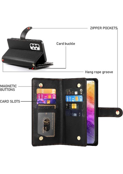 Samsung Galaxy A73 5g Için Flip Case Standı Cüzdan Çok Fonksiyonlu Kayış (Yurt Dışından) indirimleri