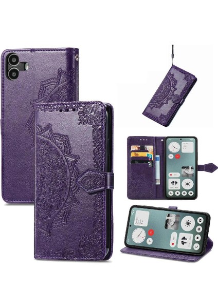 Nothing Flip Case Cmf Telefon 1 Zarif Desen Kapak Kapak Darbeye (Yurt Dışından)