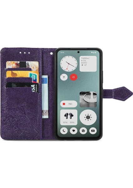 Nothing Flip Case Cmf Telefon 1 Zarif Desen Kapak Kapak Darbeye (Yurt Dışından)
