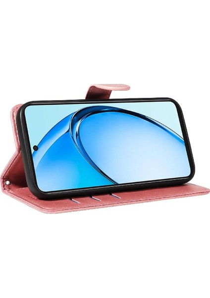 Oppo A60 4g Için Filp Durumda Kredi ile Pu Deri Cüzdan Telefon Kılıfı Preslenmiş (Yurt Dışından)