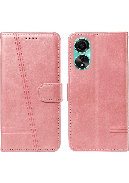 Oppo A78 4g Için Filp Durumda Ayrılabilir Siyah Bilezik Preslenmiş Pu Deri (Yurt Dışından) indirimleri