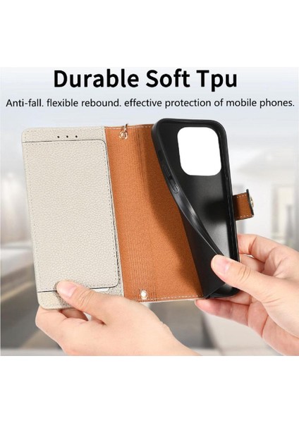Xiaomi Poco F6 5g Darbeye Fermuar Cüzdan Aşk Deri Için Flip Case (Yurt Dışından)