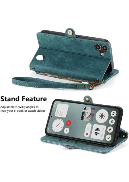 Nothing Flip Case Cmf Telefon 1 Deri Kılıf Kapak Kapak Cüzdan Basit (Yurt Dışından)