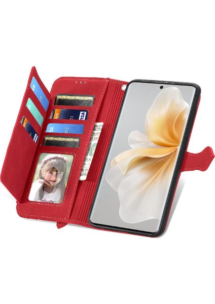 Vıvo V40 Lite Çoklu Kart Yuvası Flip Fermuar Tarzı Iş Cüzdan Için Kılıf (Yurt Dışından)