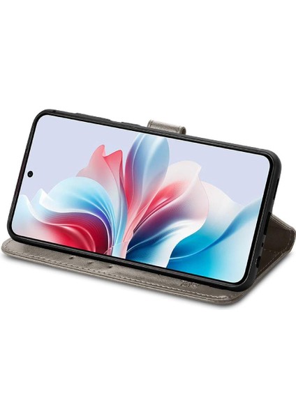 Oppo Oppo 11F 5g Için Kılıf Zarif Iş Deri Kılıf Kapak Kapak Kısa (Yurt Dışından)