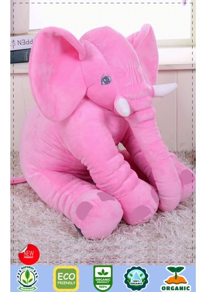 Pelus Oyuncak Kiz Erkek Cocuk Oyuncak Ayı Oyuncak 75 cm Uyku Arkadaşım Uyku Fili - 85 cm - Pembe - 3+ Yaş - Türkçe - Hayır - Hayır